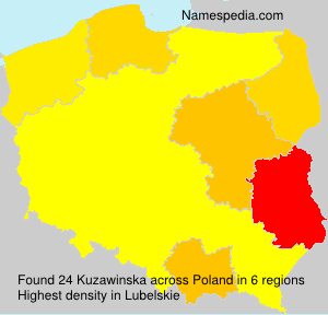 Surname Kuzawinska in Poland