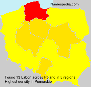 Surname Labon in Poland