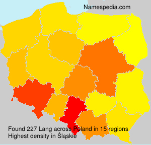 Surname Lang in Poland
