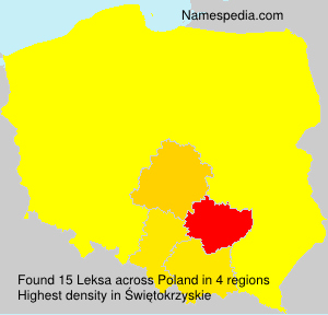 Surname Leksa in Poland