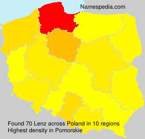 Surname Lenz in Poland