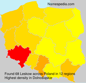 Surname Leskow in Poland