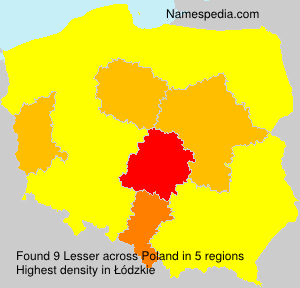 Surname Lesser in Poland