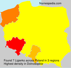 Surname Ligierko in Poland