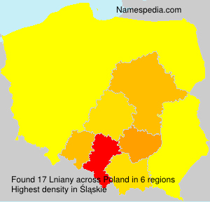 Surname Lniany in Poland