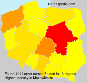 Surname Lorent in Poland