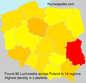 Surname Luchowska in Poland