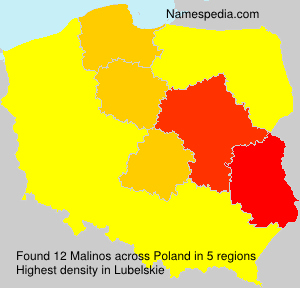 Surname Malinos in Poland Surname Malinos in Poland