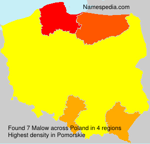 Surname Malow in Poland