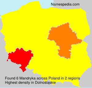 Surname Mandryka in Poland