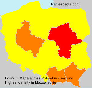 Surname Maria in Poland