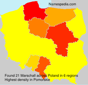 Surname Marschall in Poland