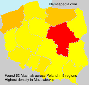 Surname Masniak in Poland