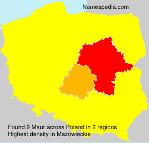 Surname Maur in Poland