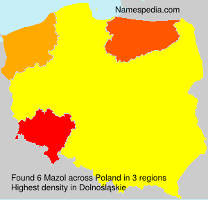 Surname Mazol in Poland