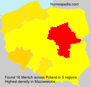 Surname Menich in Poland