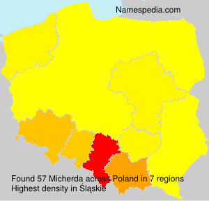 Surname Micherda in Poland