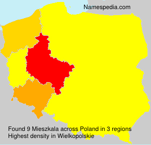 Surname Mieszkala in Poland Surname Mieszkala in Poland