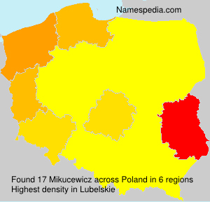 Surname Mikucewicz in Poland