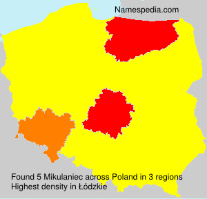 Surname Mikulaniec in Poland