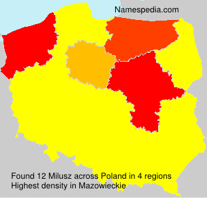 Surname Milusz in Poland