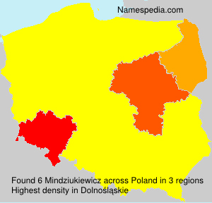 Surname Mindziukiewicz in Poland Surname Mindziukiewicz in Poland
