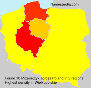 Surname Mizeraczyk in Poland