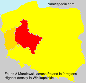 Surname Moralewski in Poland