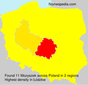 Surname Mozyszek in Poland