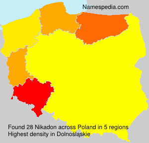Surname Nikadon in Poland