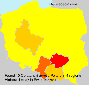 Surname Obratanski in Poland Surname Obratanski in Poland