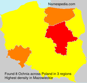 Surname Ochnia in Poland