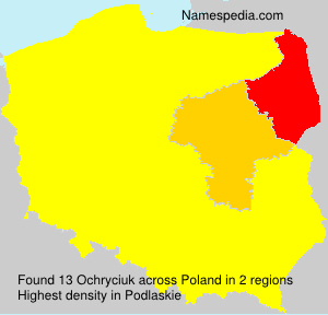 Surname Ochryciuk in Poland Surname Ochryciuk in Poland