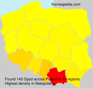Surname Opyd in Poland