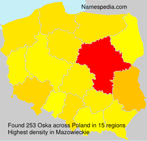 Surname Oska in Poland