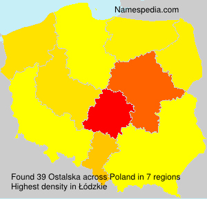 Surname Ostalska in Poland