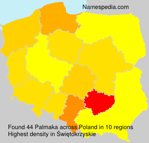 Surname Palmaka in Poland