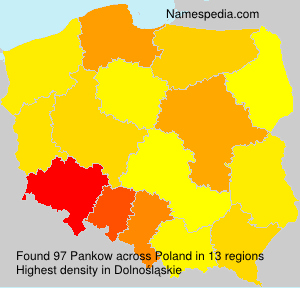 Surname Pankow in Poland