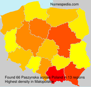 Surname Paszynska in Poland