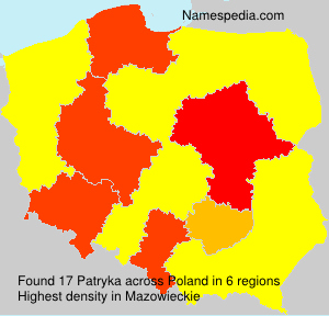 Surname Patryka in Poland