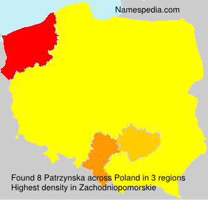Surname Patrzynska in Poland