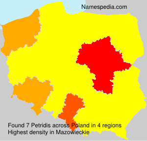 Surname Petridis in Poland