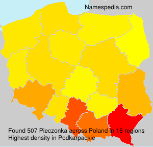 Surname Pieczonka in Poland