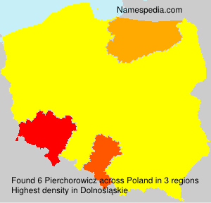 Surname Pierchorowicz in Poland Surname Pierchorowicz in Poland