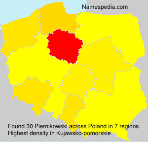 Surname Piernikowski in Poland