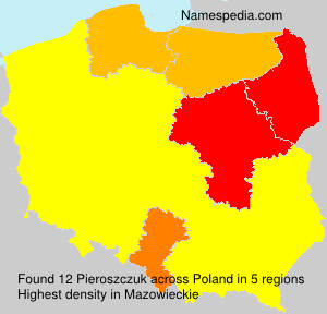Surname Pieroszczuk in Poland