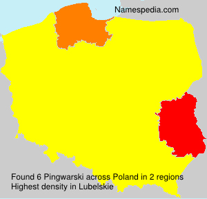 Surname Pingwarski in Poland Surname Pingwarski in Poland