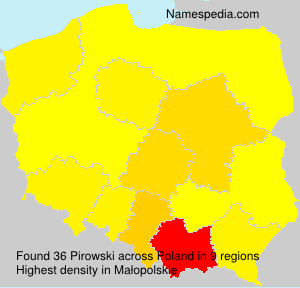 Surname Pirowski in Poland