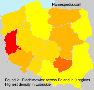 Surname Plachimowicz in Poland