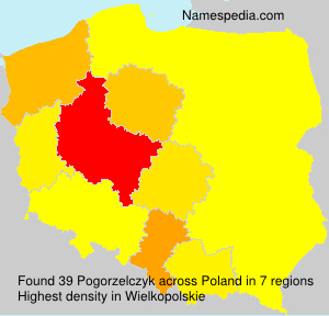 Surname Pogorzelczyk in Poland